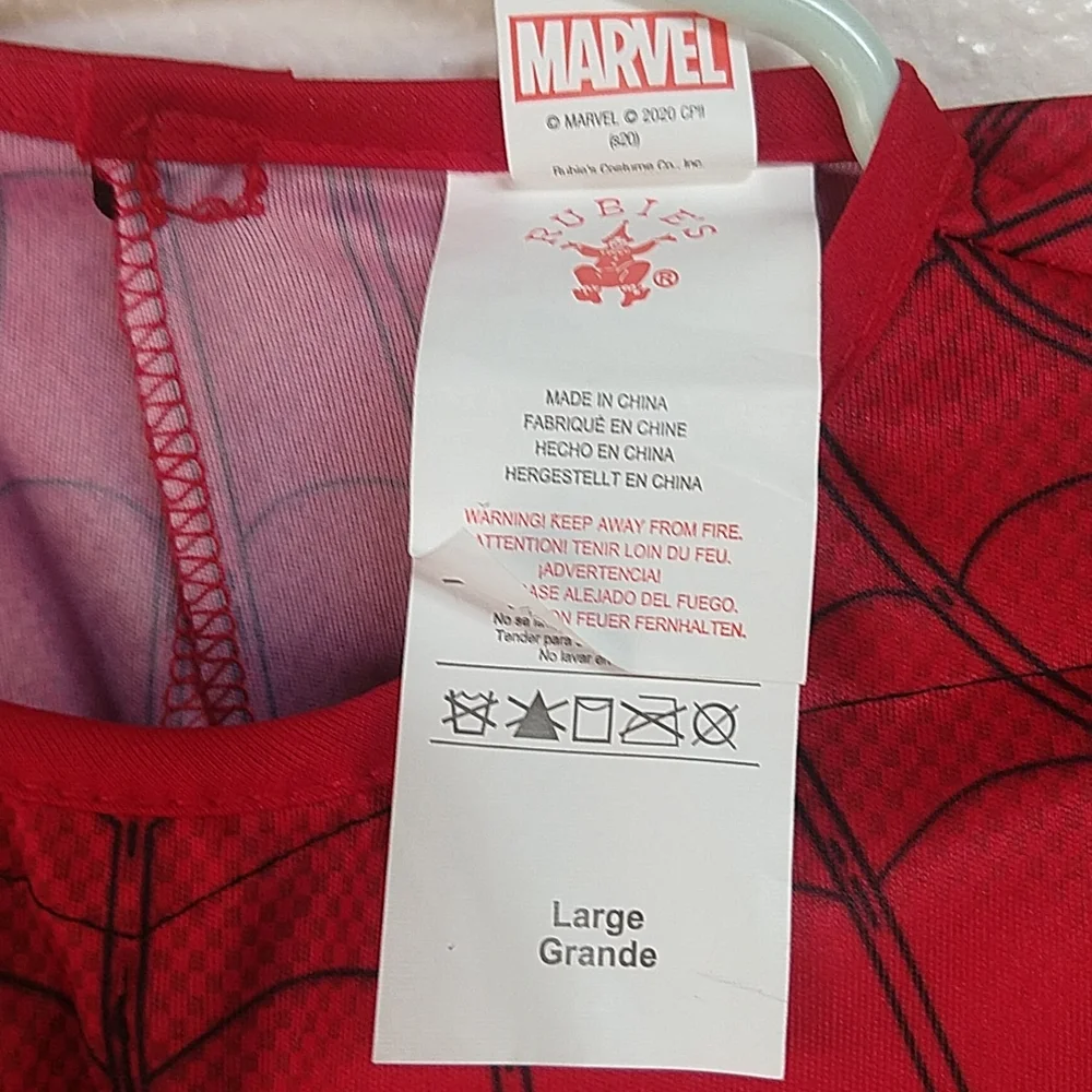 Marvel Spiderman Far From Home Deluxe Muscle Costume Youth Large - Picture 6 of 11